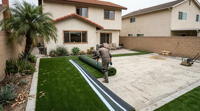 Residential Artificial Grass Installation Oceanside