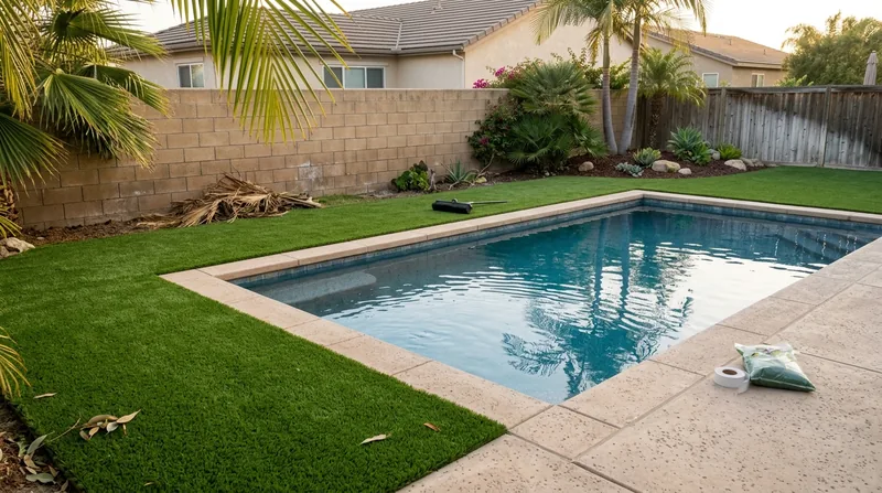 Pool Surround Turf Oceanside