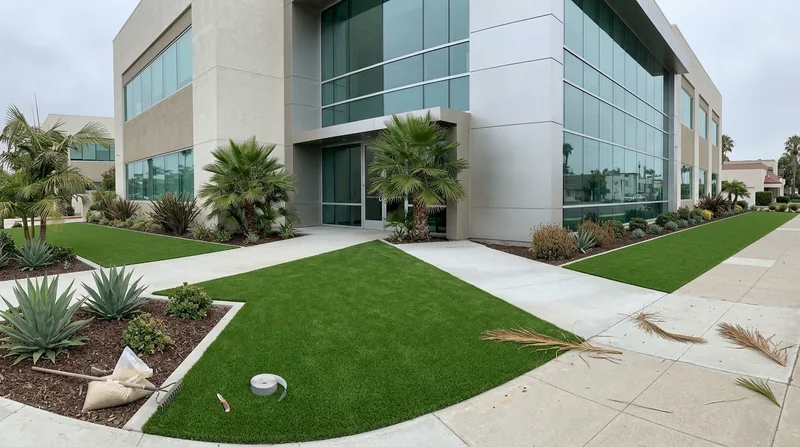 Commercial Artificial Grass Installation Oceanside